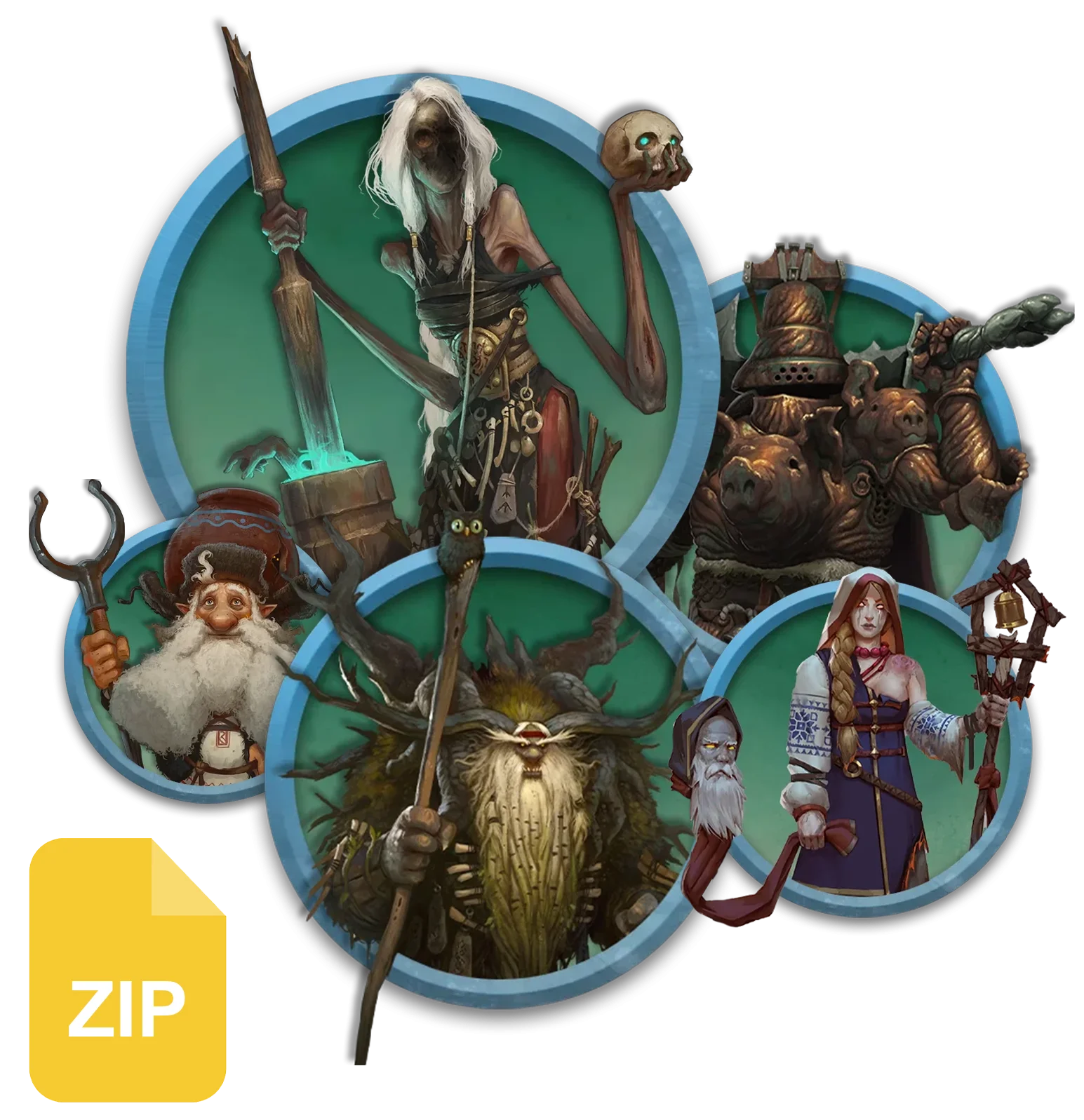 ZAMANORA: Ballad of the Witch - Monster Tokens
